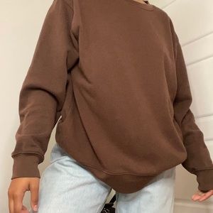 Vintage cozy brown crewneck sweater